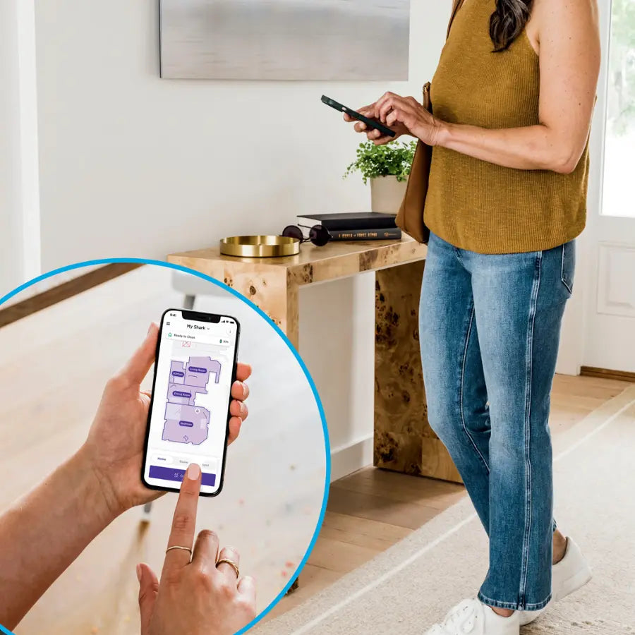 Matrix Self-Emptying Robot Vacuum with Precision Home Mapping and Extended Runtime, Wi-Fi Connected - Black