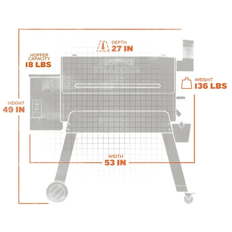 Traeger Grills - Pro Series 34 Pellet Grill and Smoker - Bronze